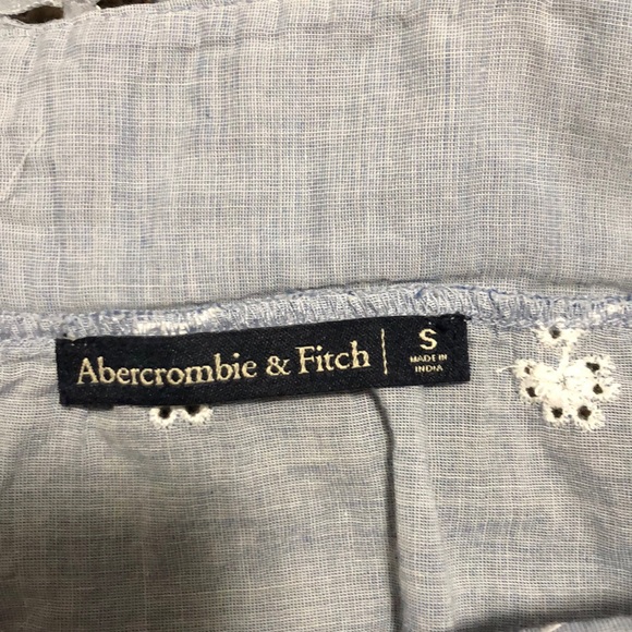 Blue cami with white embroidery. Size small. - Picture 3 of 3